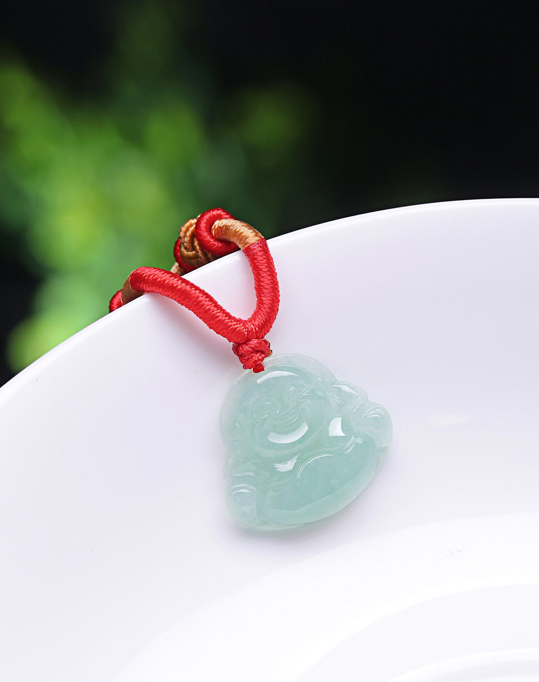 柏诗翠 新款 a货翡翠小佛公吊坠