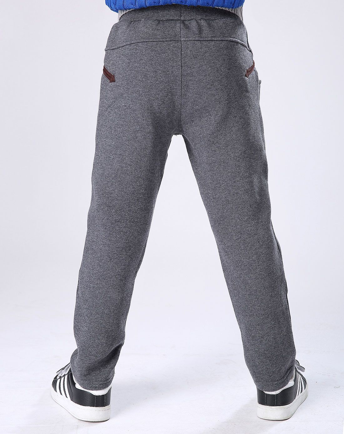 淘帝男童麻灰色运动裤