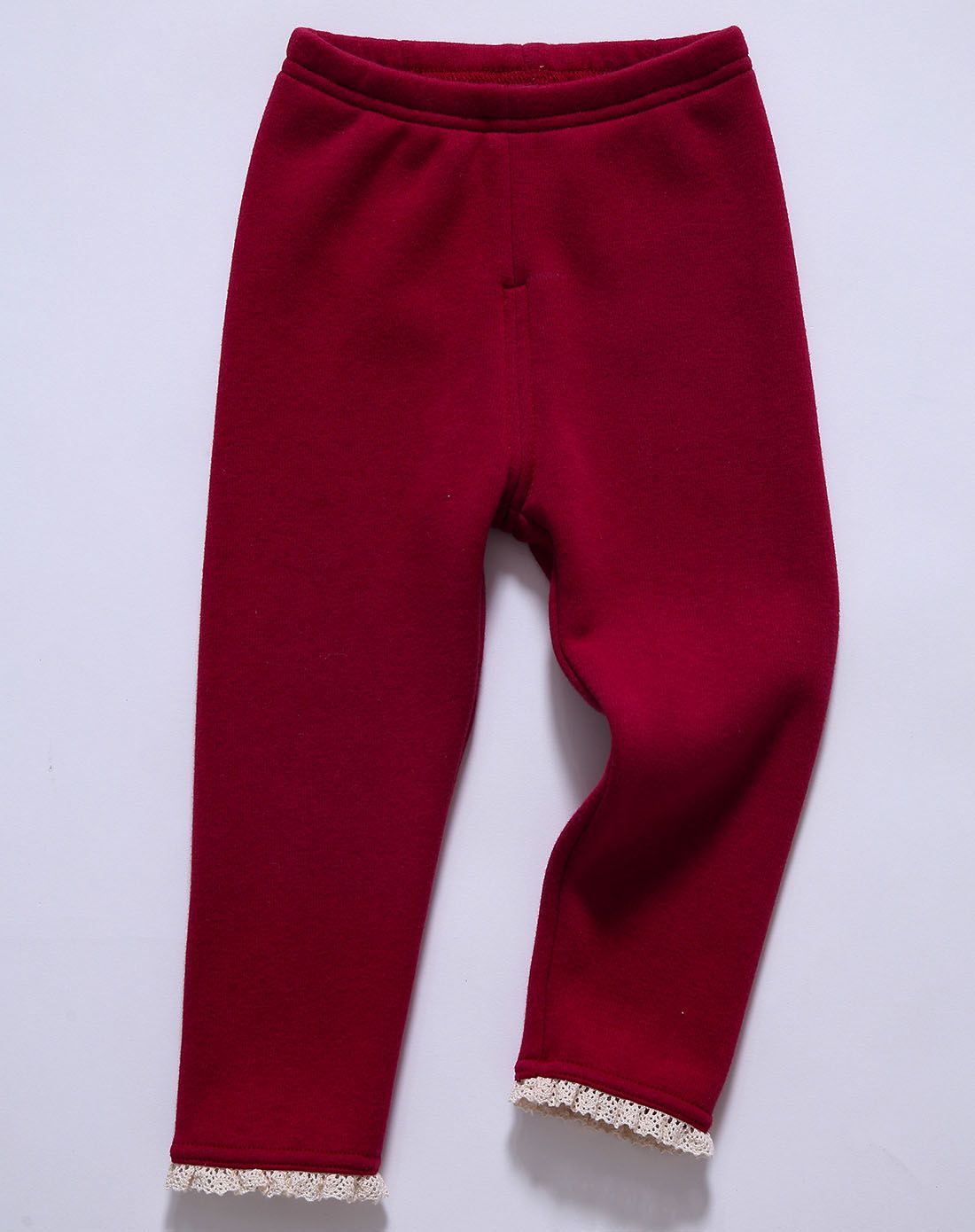 女童红色打底裤