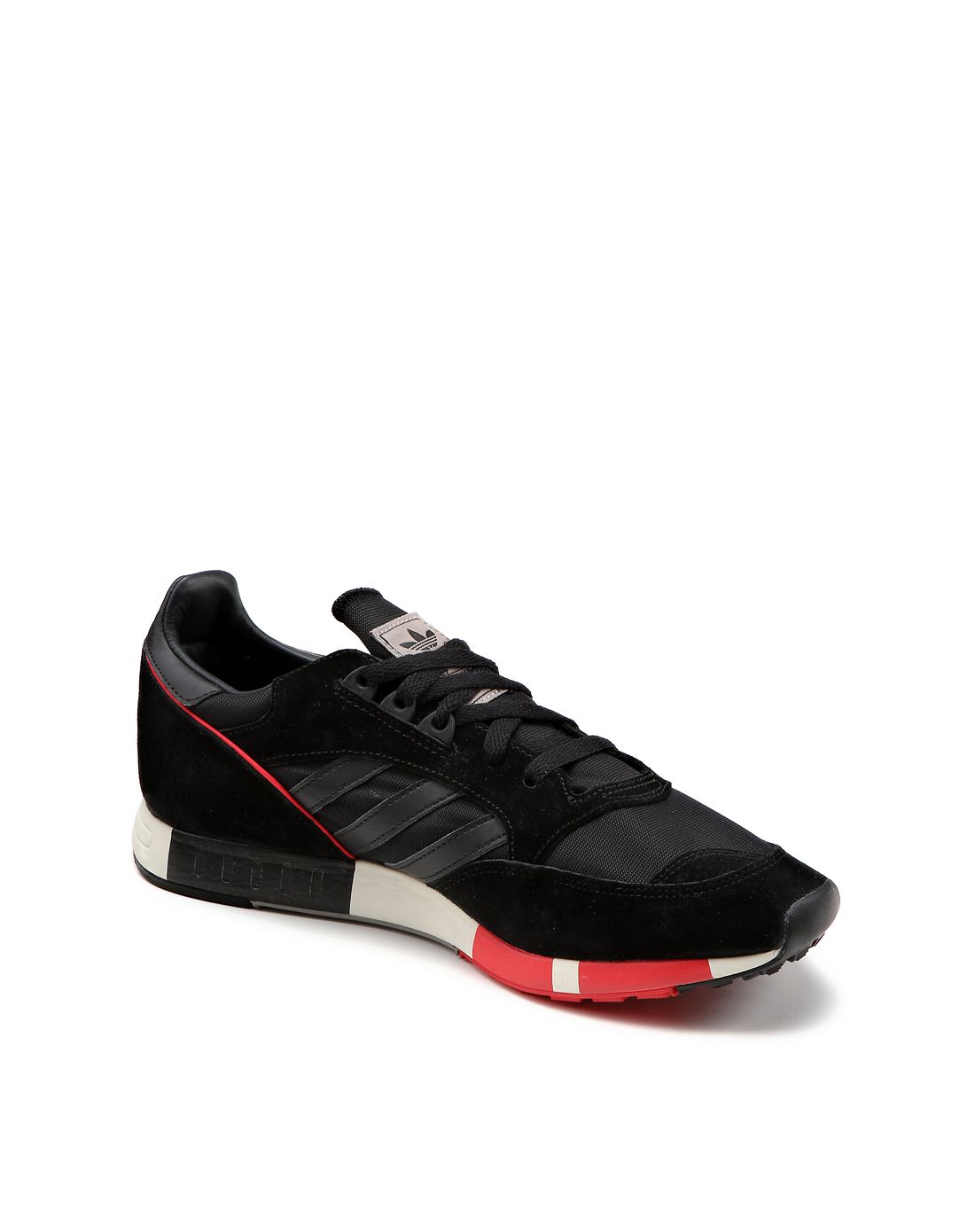 boston super 中性款黑配红色运动休闲鞋