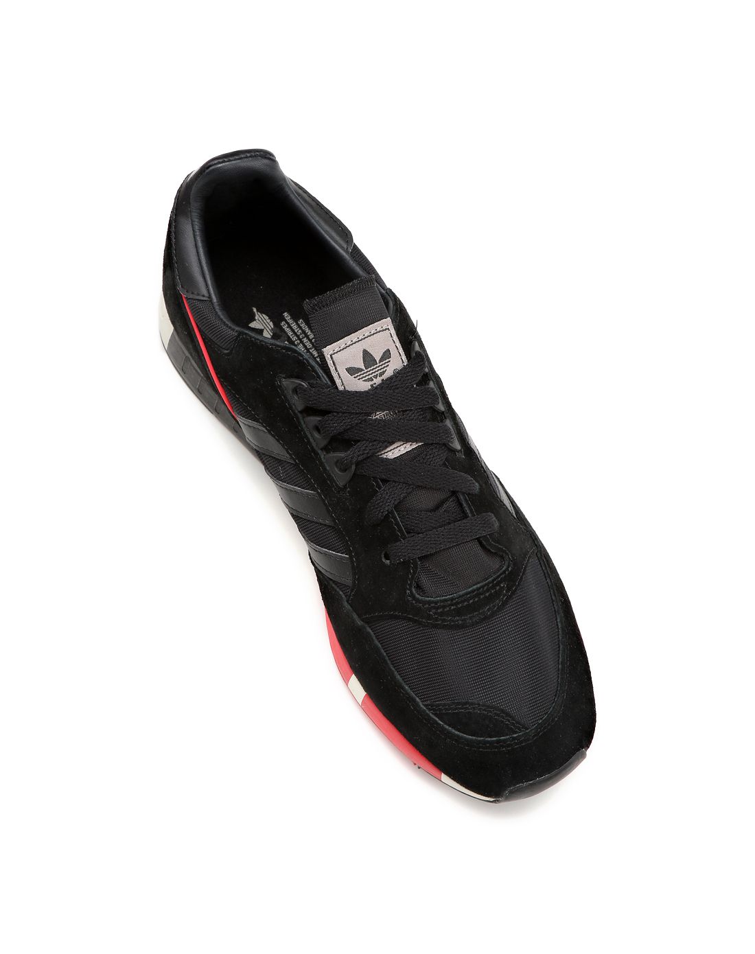 boston super 中性款黑配红色运动休闲鞋