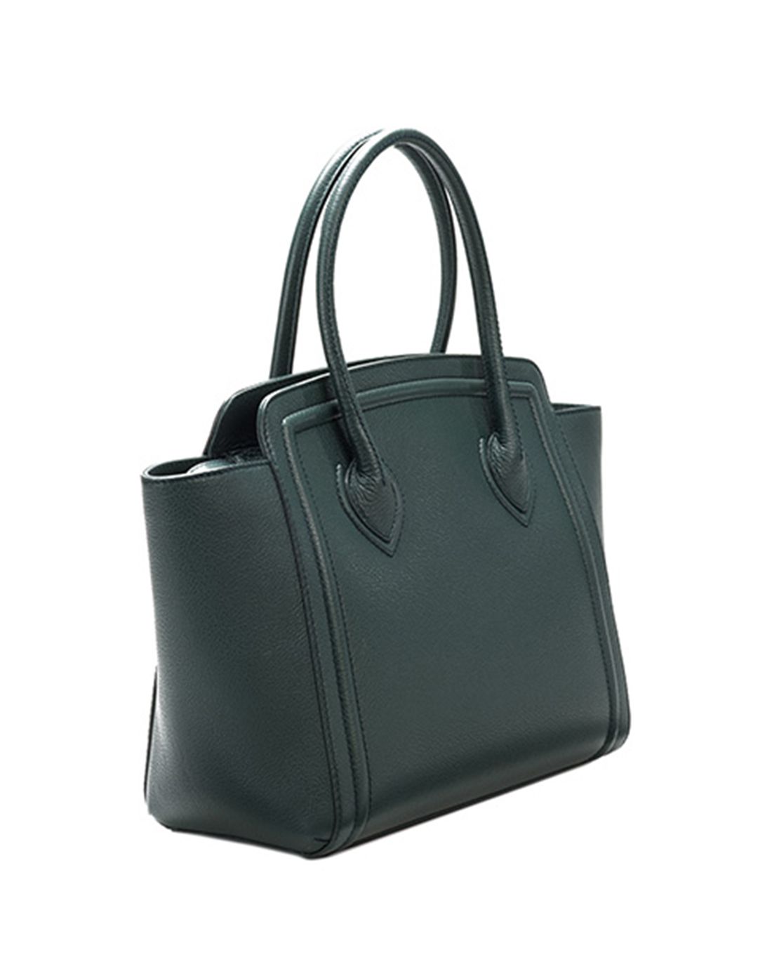 furla 真皮手提单肩包 烟灰绿