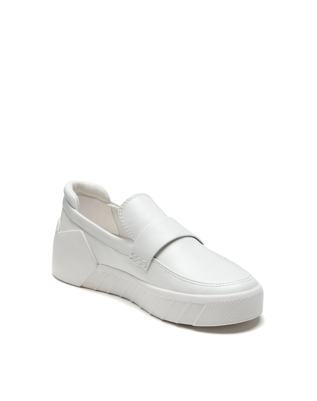 时尚个性平底乐福鞋白色