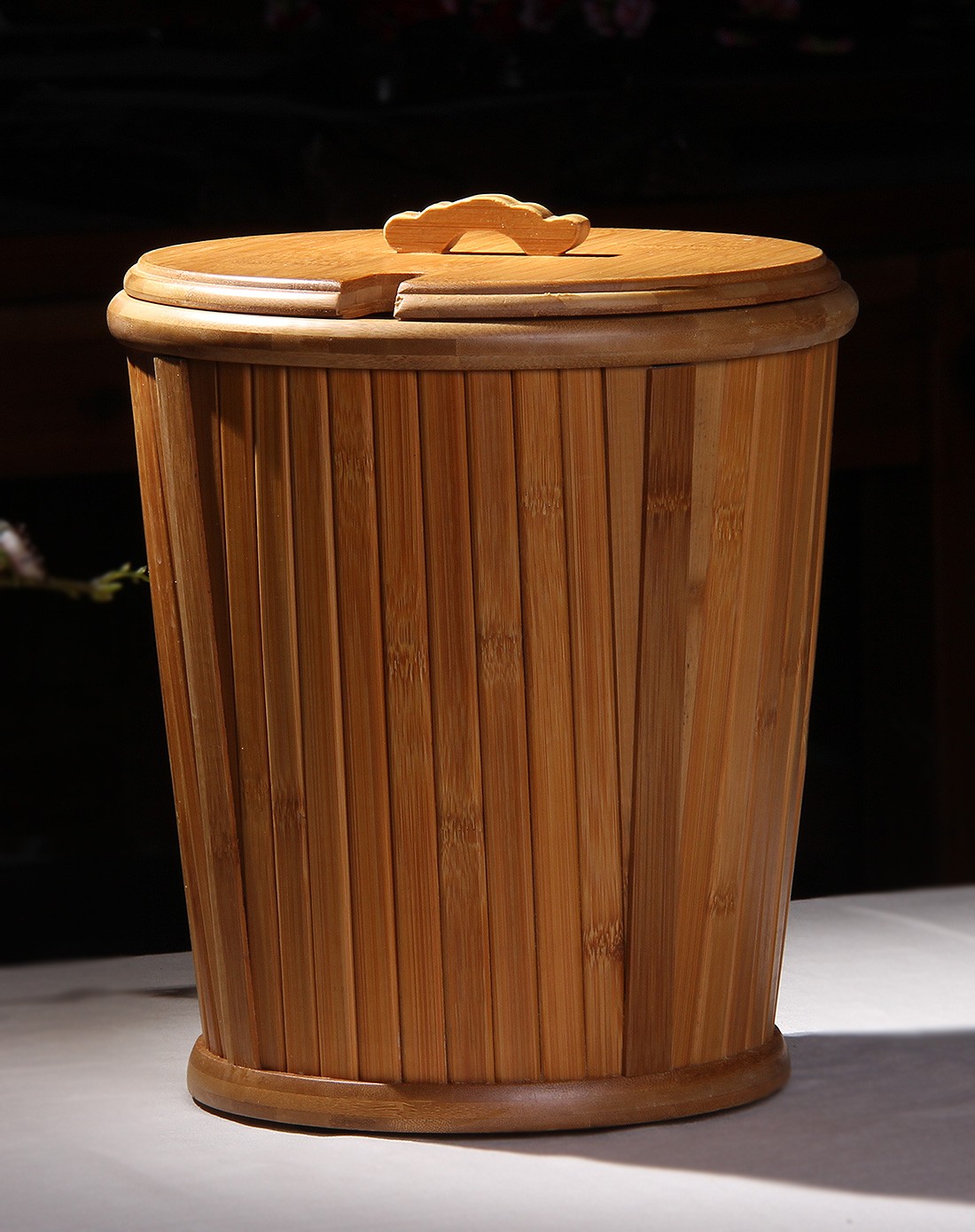 天然竹水桶 专业茶渣桶排水桶