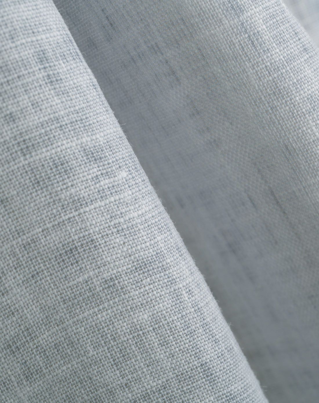 蓝标标准版型蓝灰色亚麻凉爽衬衫