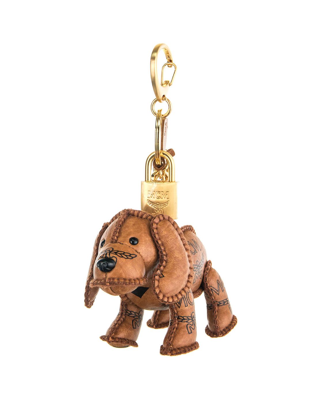 > mcm 小狗公仔钥匙扣