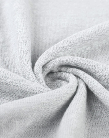 浅灰色简约时尚亚麻混纺透气坎肩