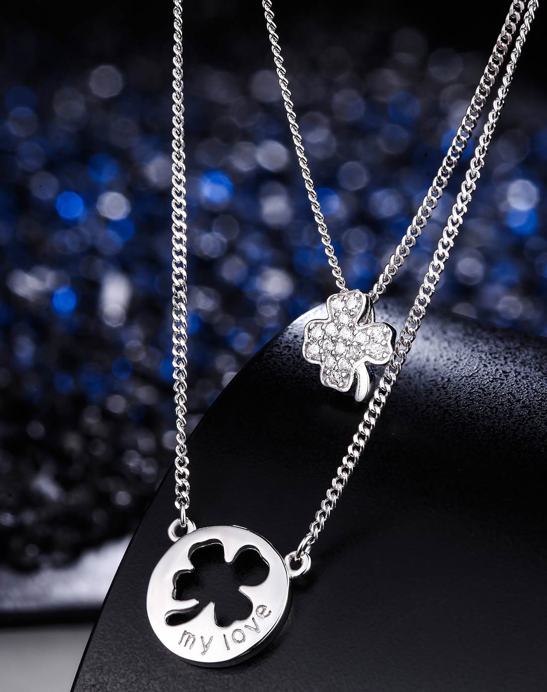 四叶草时尚款双套链