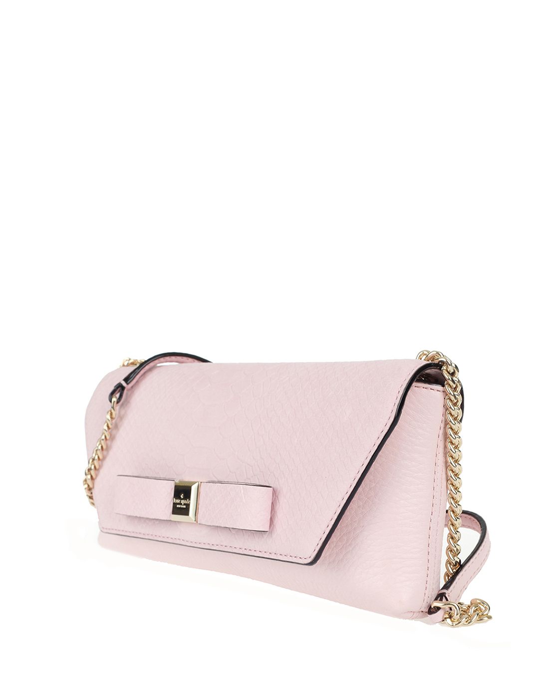 kate spade女士粉色蝴蝶结链条包