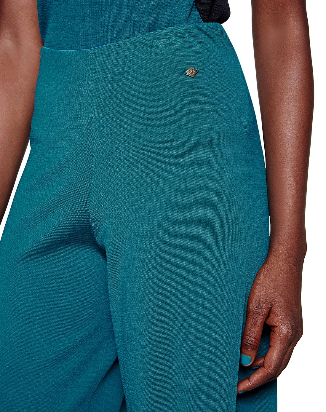 benetton女款青色个性时尚休闲裤