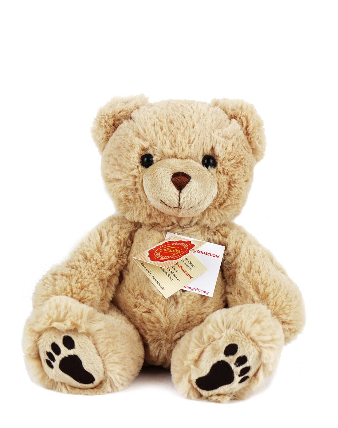 德国hermann teddy赫尔曼米色短毛泰迪熊 23cm 收藏手工版 仿真玩偶 0