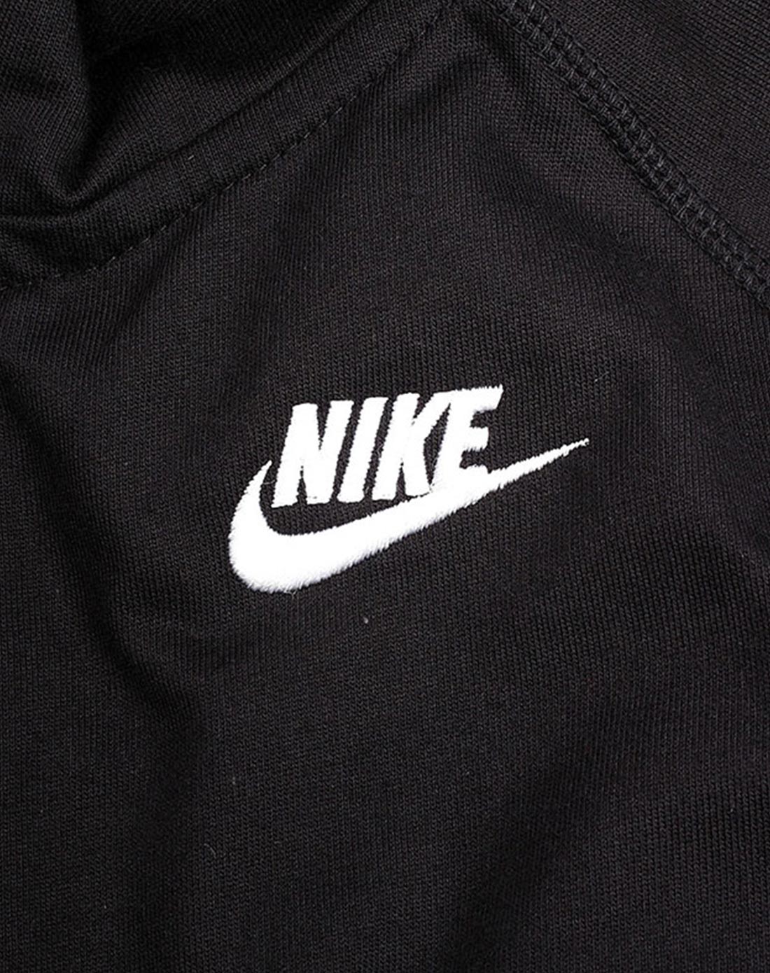 nike 舒适纯棉 男款黑色连帽茄克