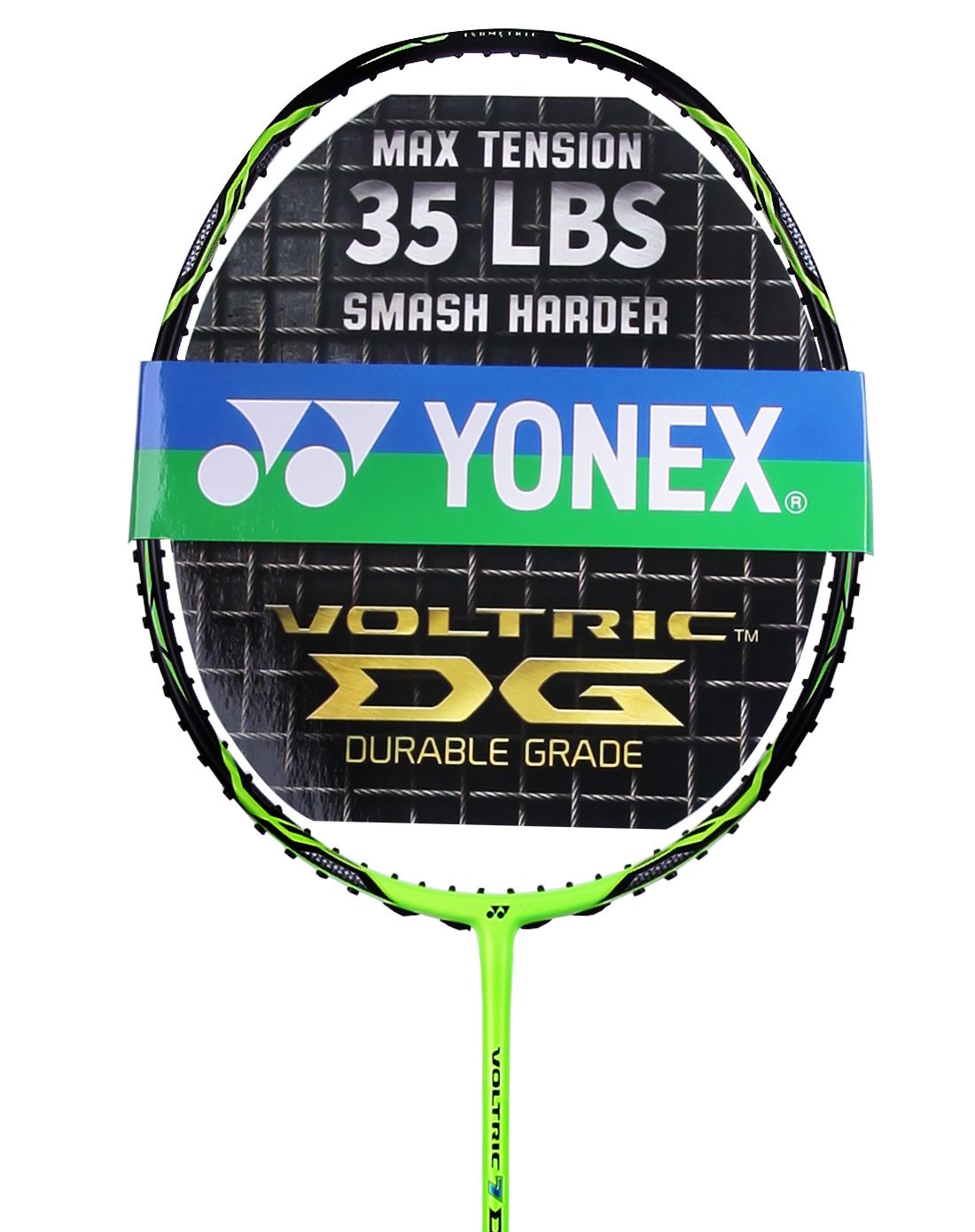 尤尼克斯 vt7dg 中性款黑配绿色羽毛球拍(不带线)