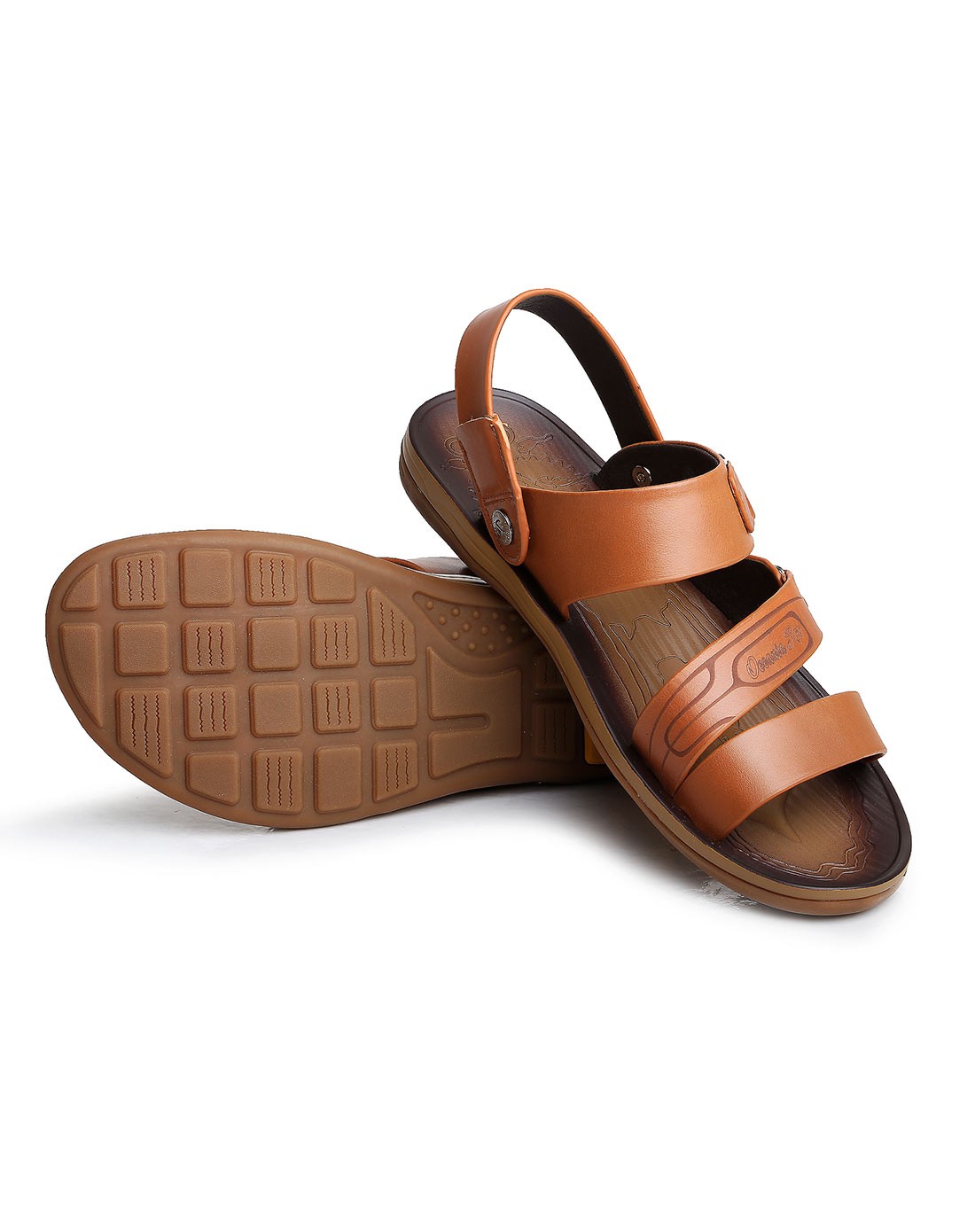 oceania roo-大洋洲袋鼠黄色头层牛皮男式凉鞋421083-asy701_唯品会