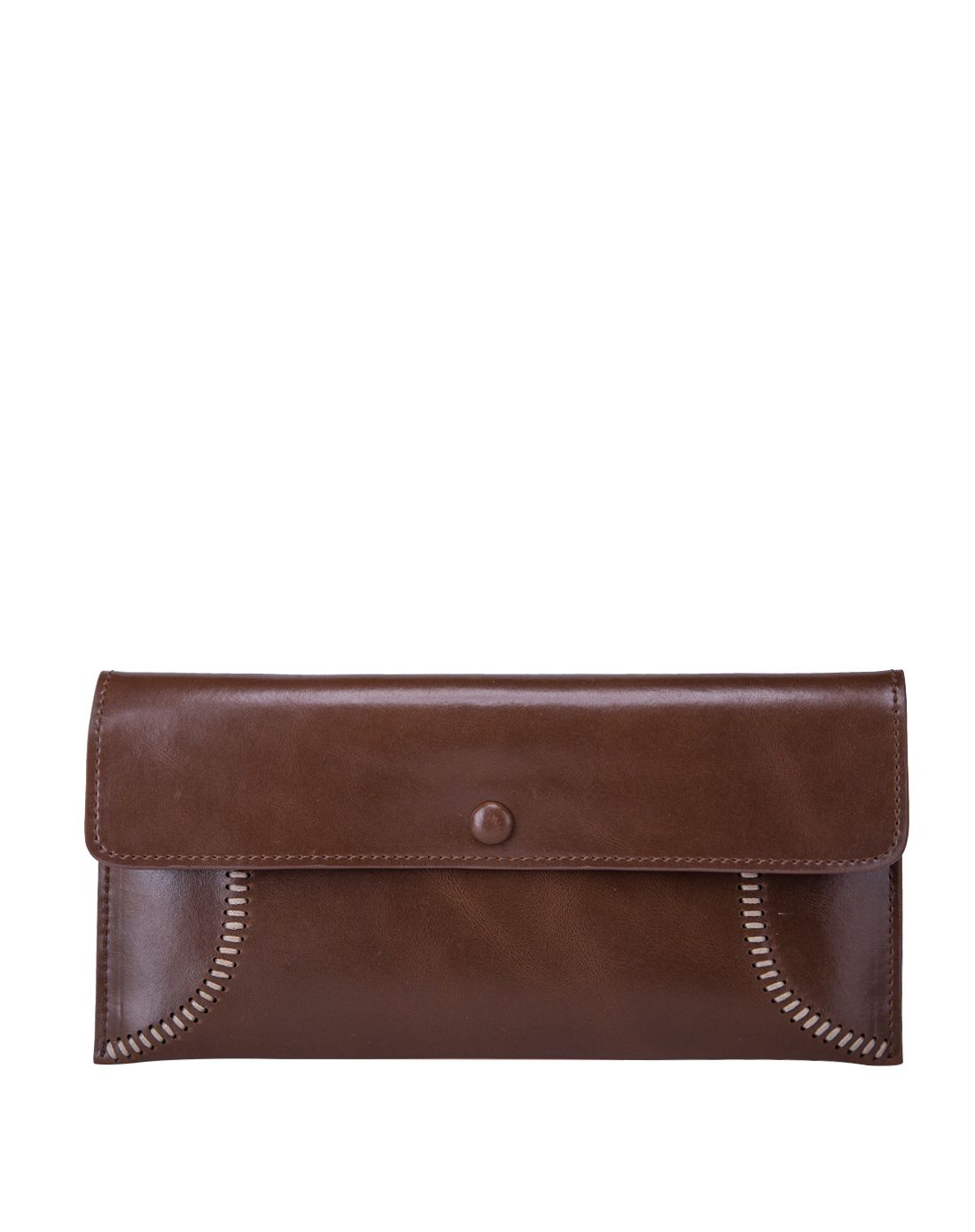 2016新品女款复古棕简约复古手拿长款钱包