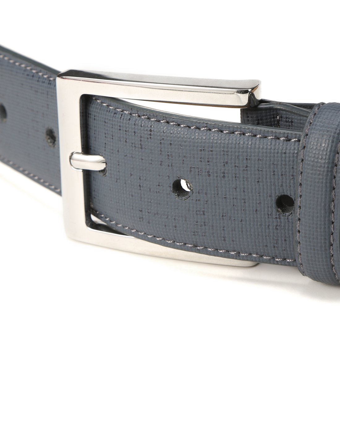 男士秋春正装牛皮革宽皮带蓝色