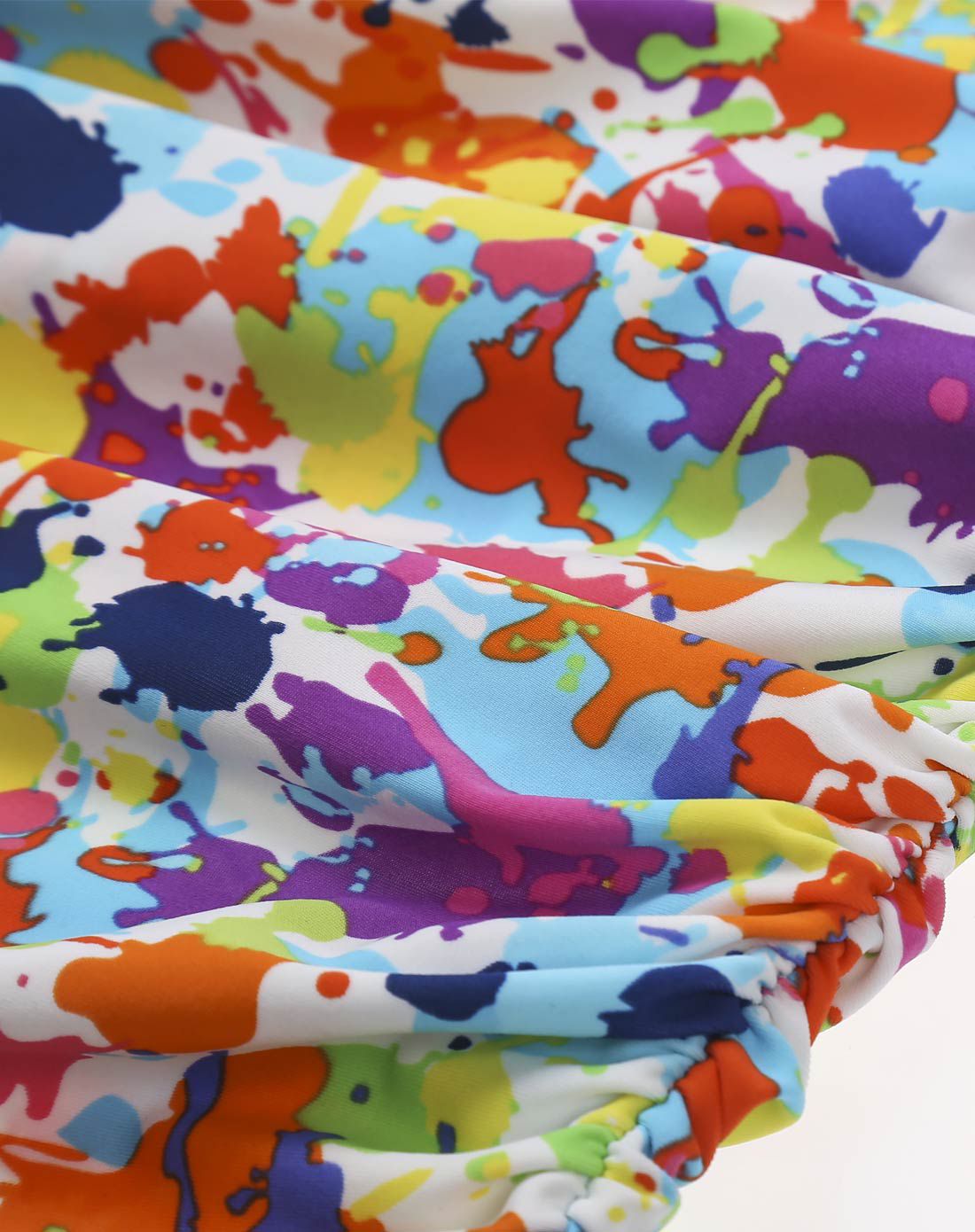 轻奢旗袍款 女士星空蓝分体包裙式泳衣 古典美