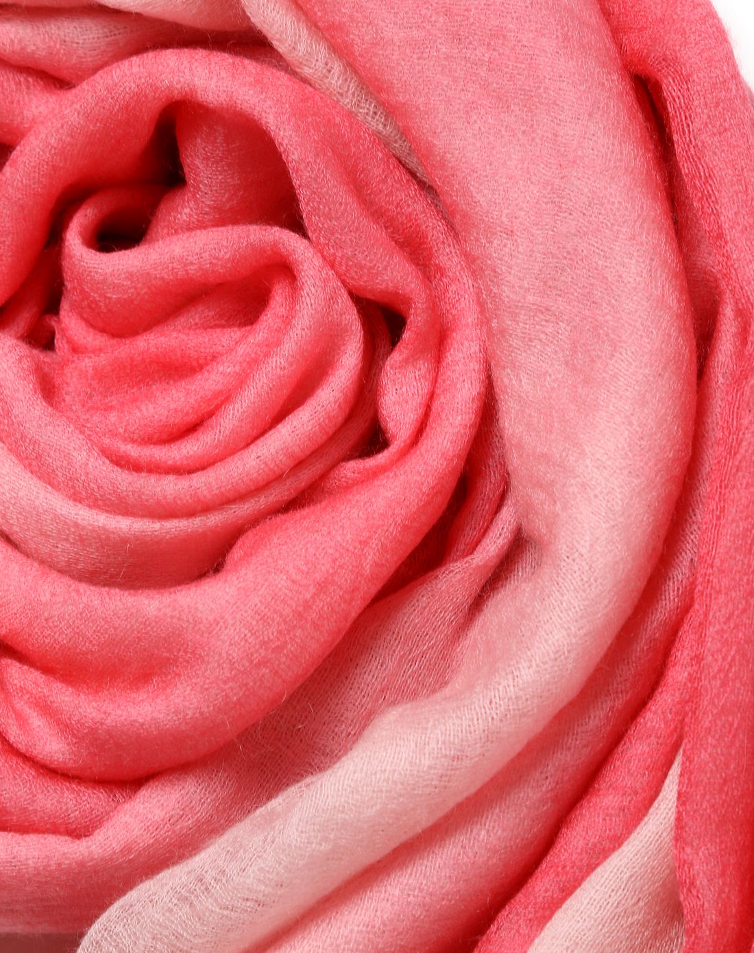 浅粉/红色时尚渐变围巾