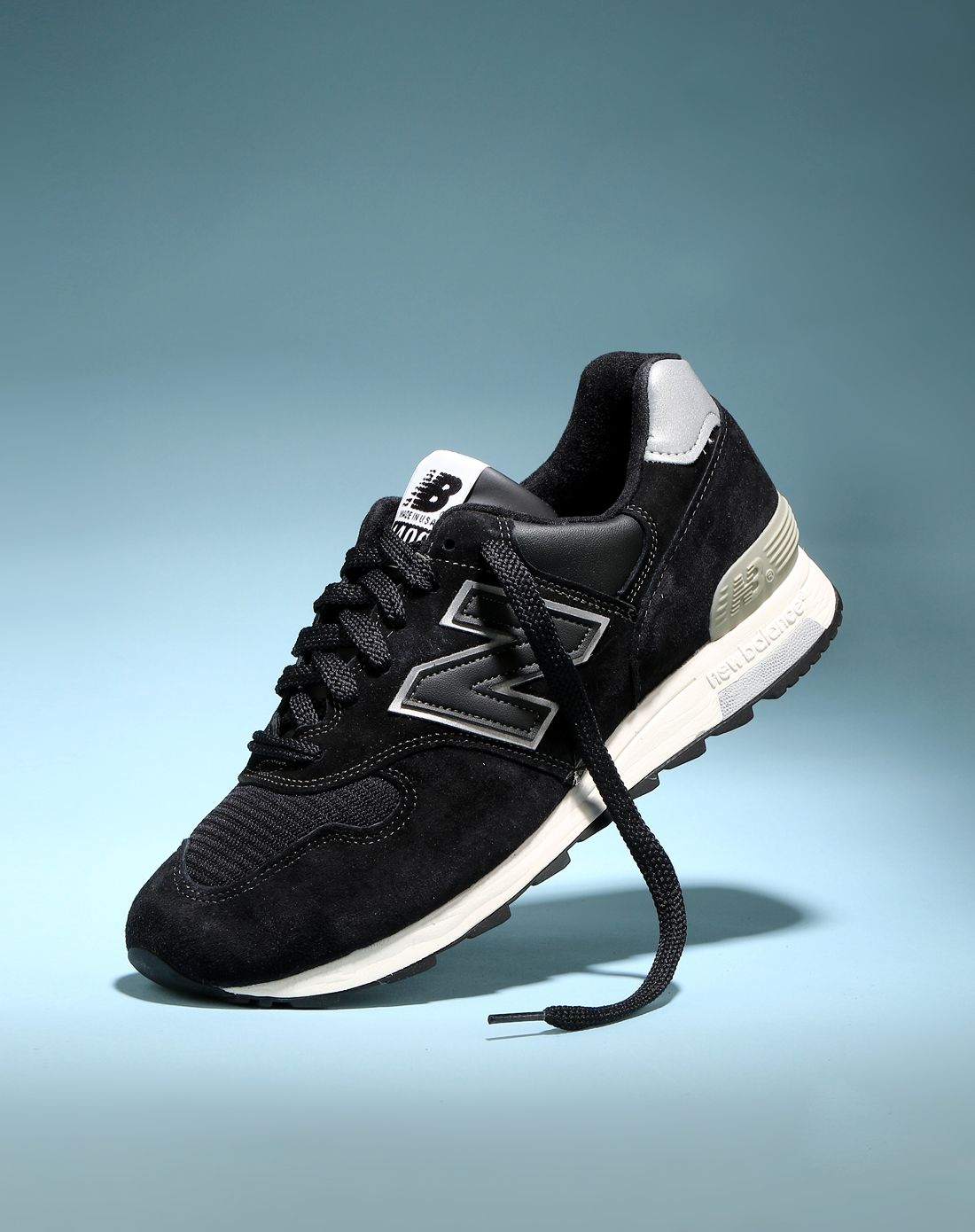 美产nb1400 中性款黑色运动鞋 经典简约