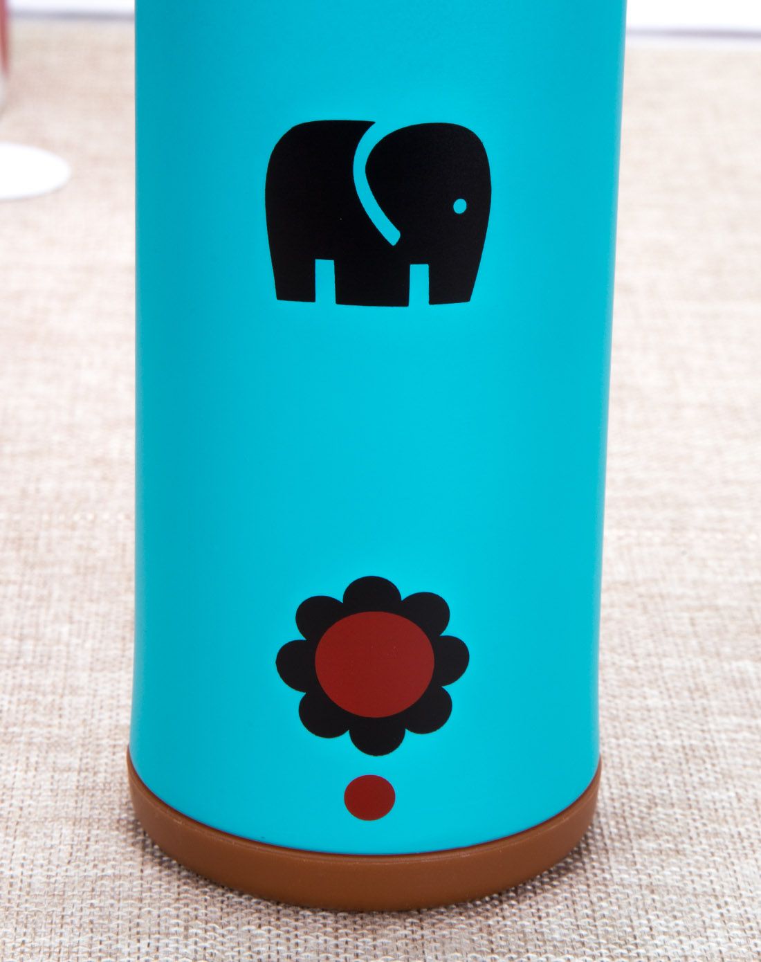 胖胖动物不锈钢真空保温杯500ml-蓝色大象