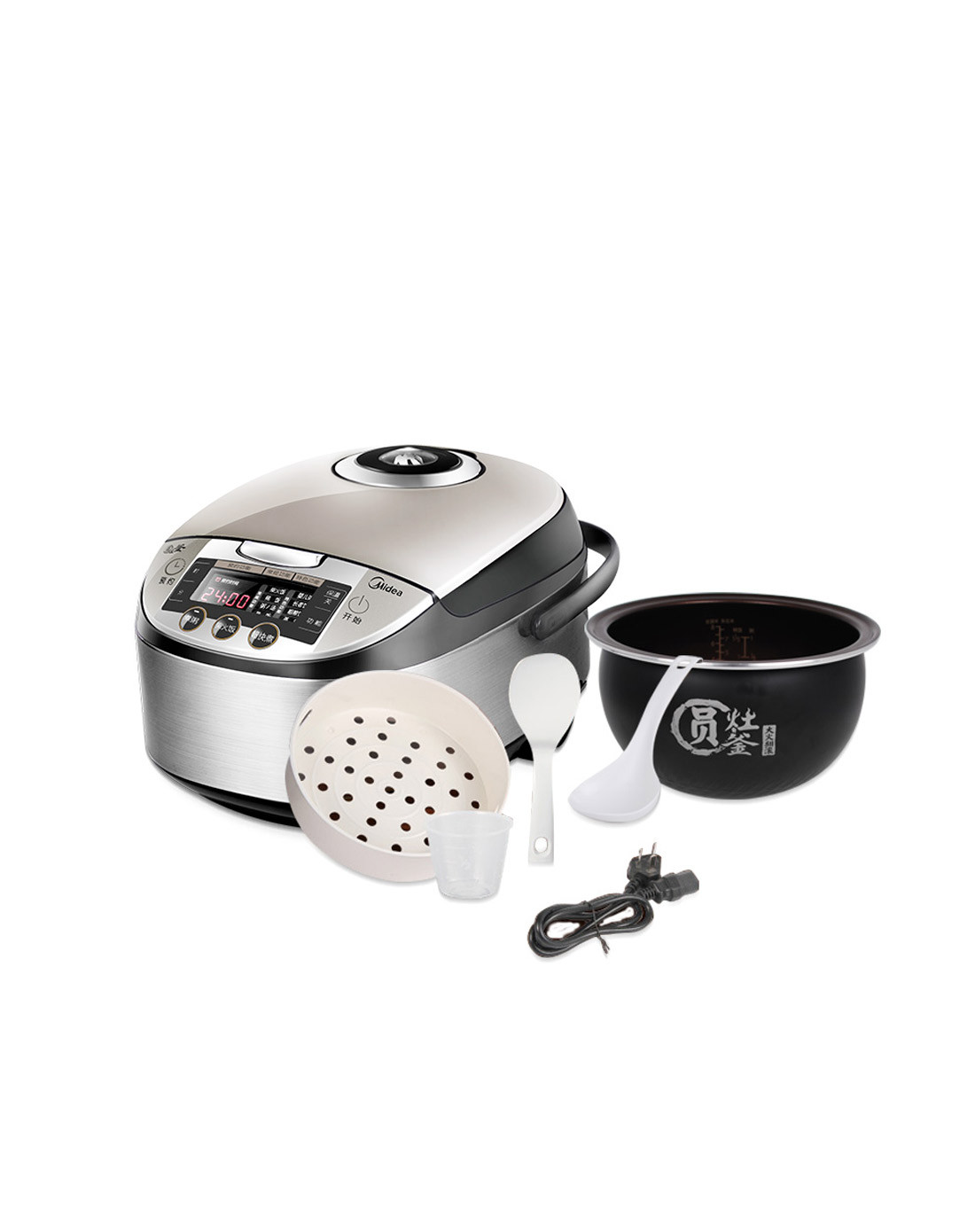 美的高端涡轮圆灶釜柴火饭电饭煲4l