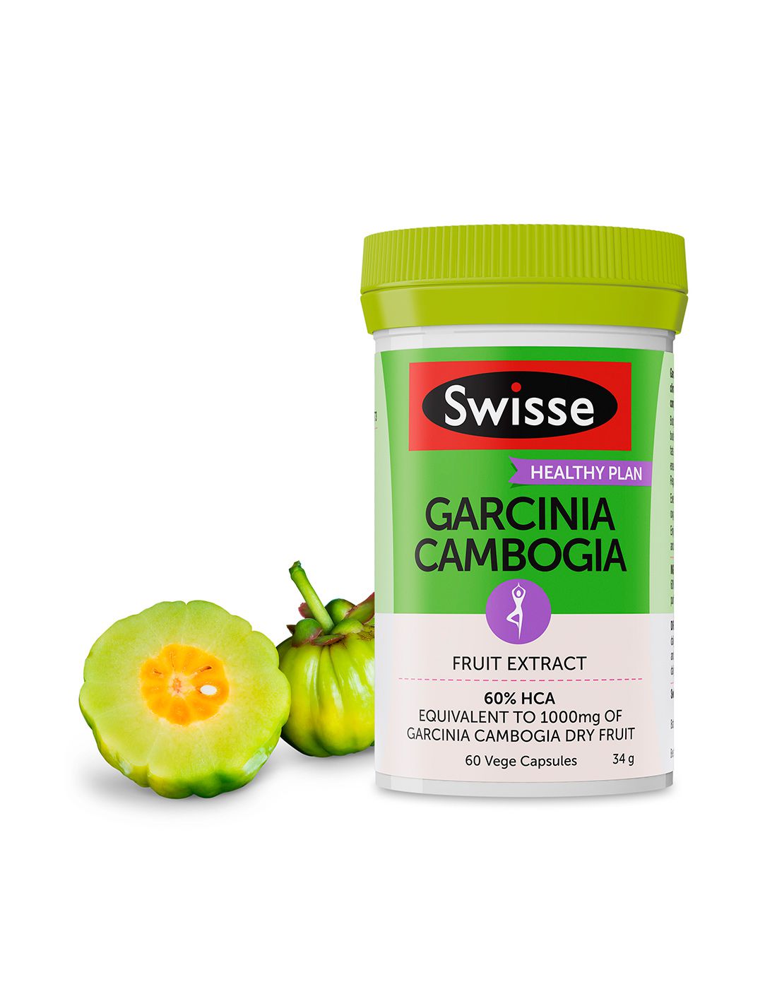 swisse藤黄果植物胶囊1000mg 60粒