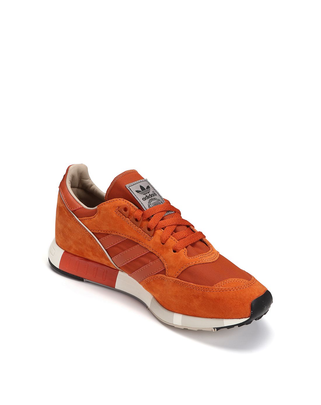 boston super 中性款橙红配暗红色运动休闲鞋