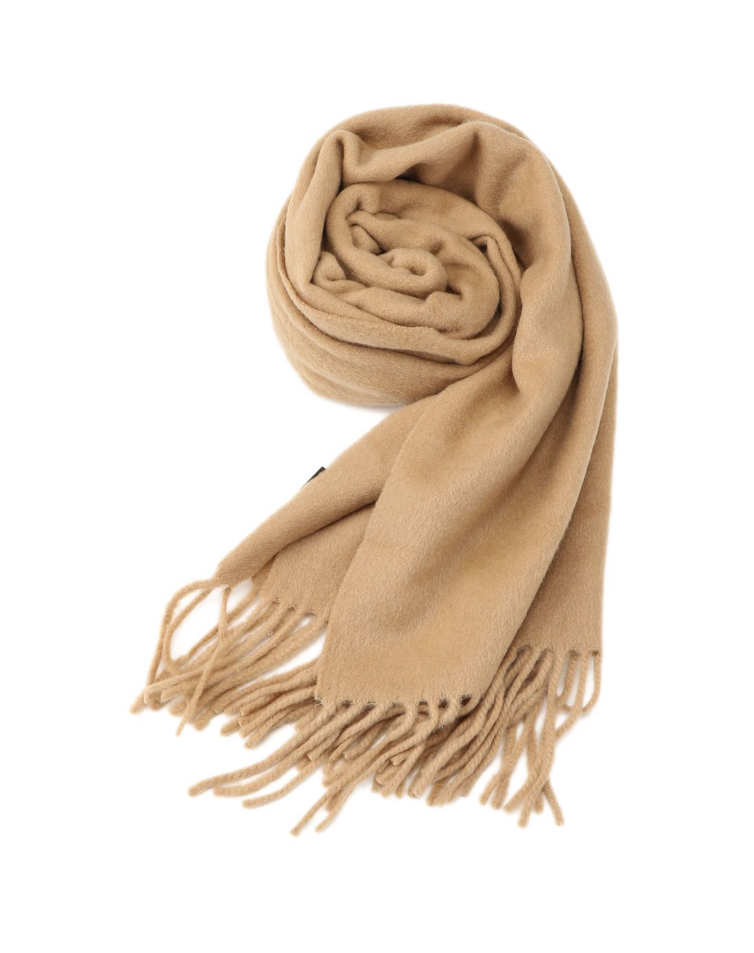 优质羊毛羊绒混纺时尚百搭围巾卡其色