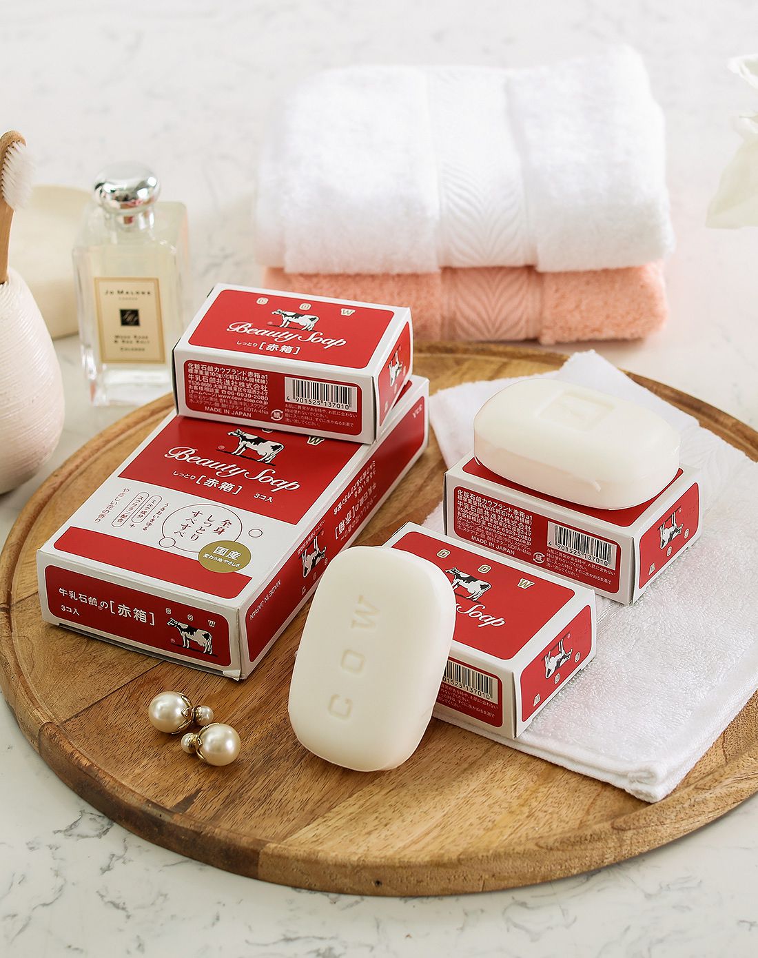 日本进口cow牛牌美肤沐浴香皂3枚入 多款