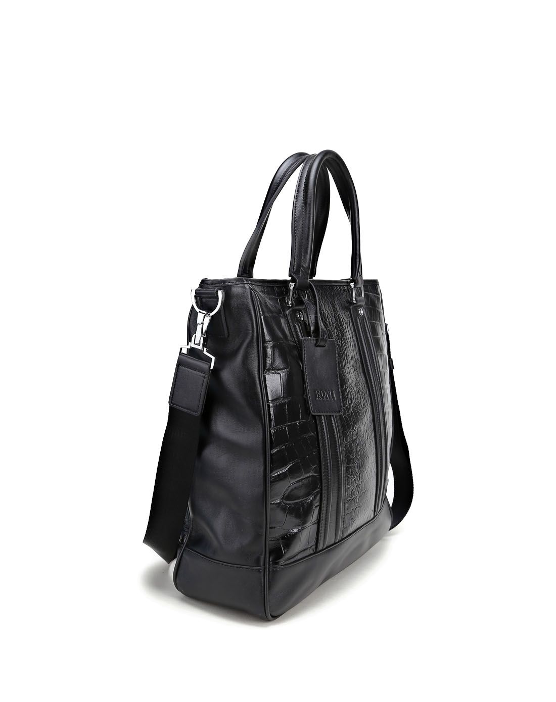 黑色休闲时尚压纹两用包