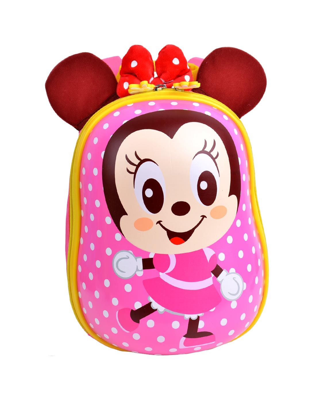 迪士尼 女童玫红可爱米妮宝宝小背包