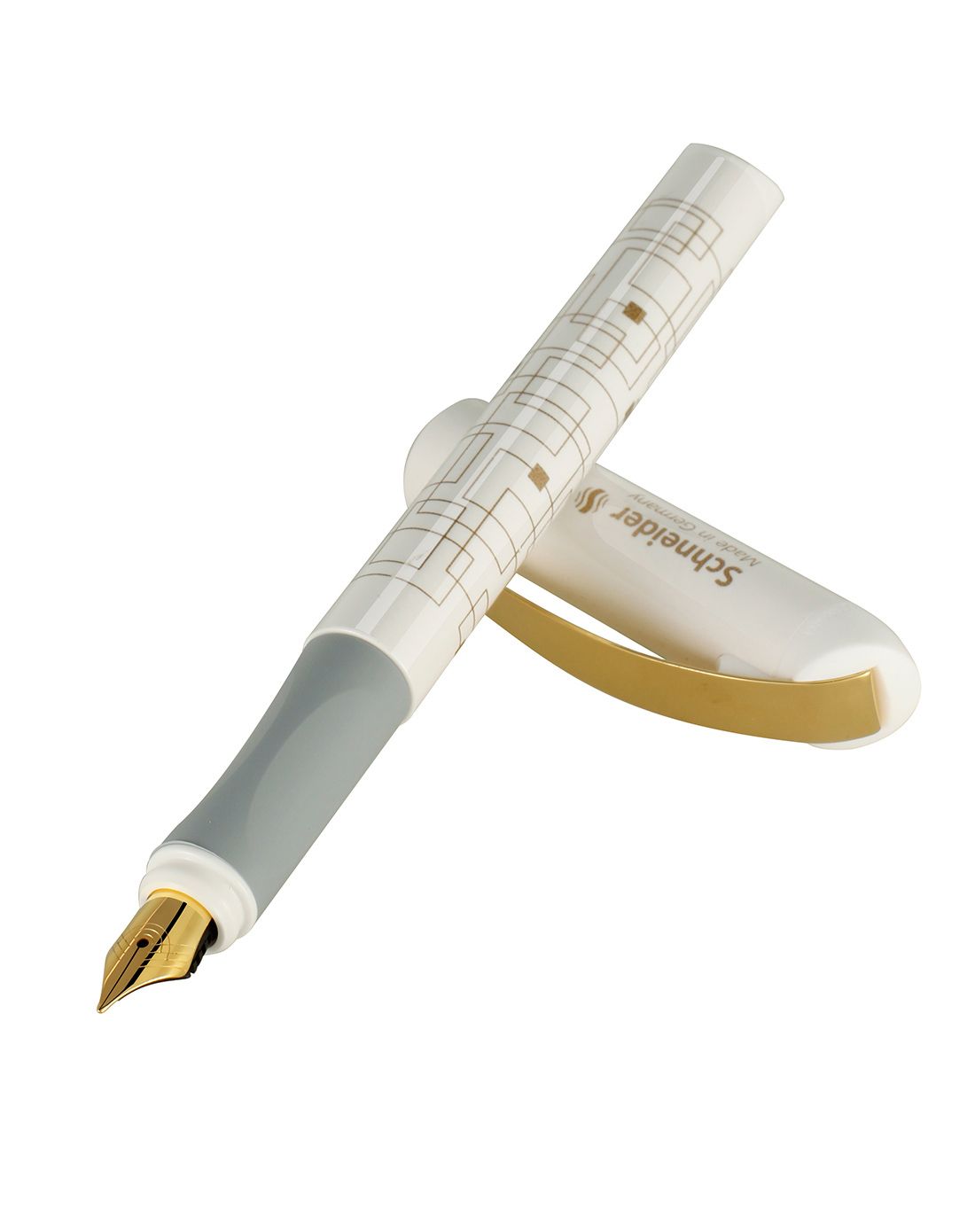 德国施耐德 金色年华白色钢笔礼盒装
