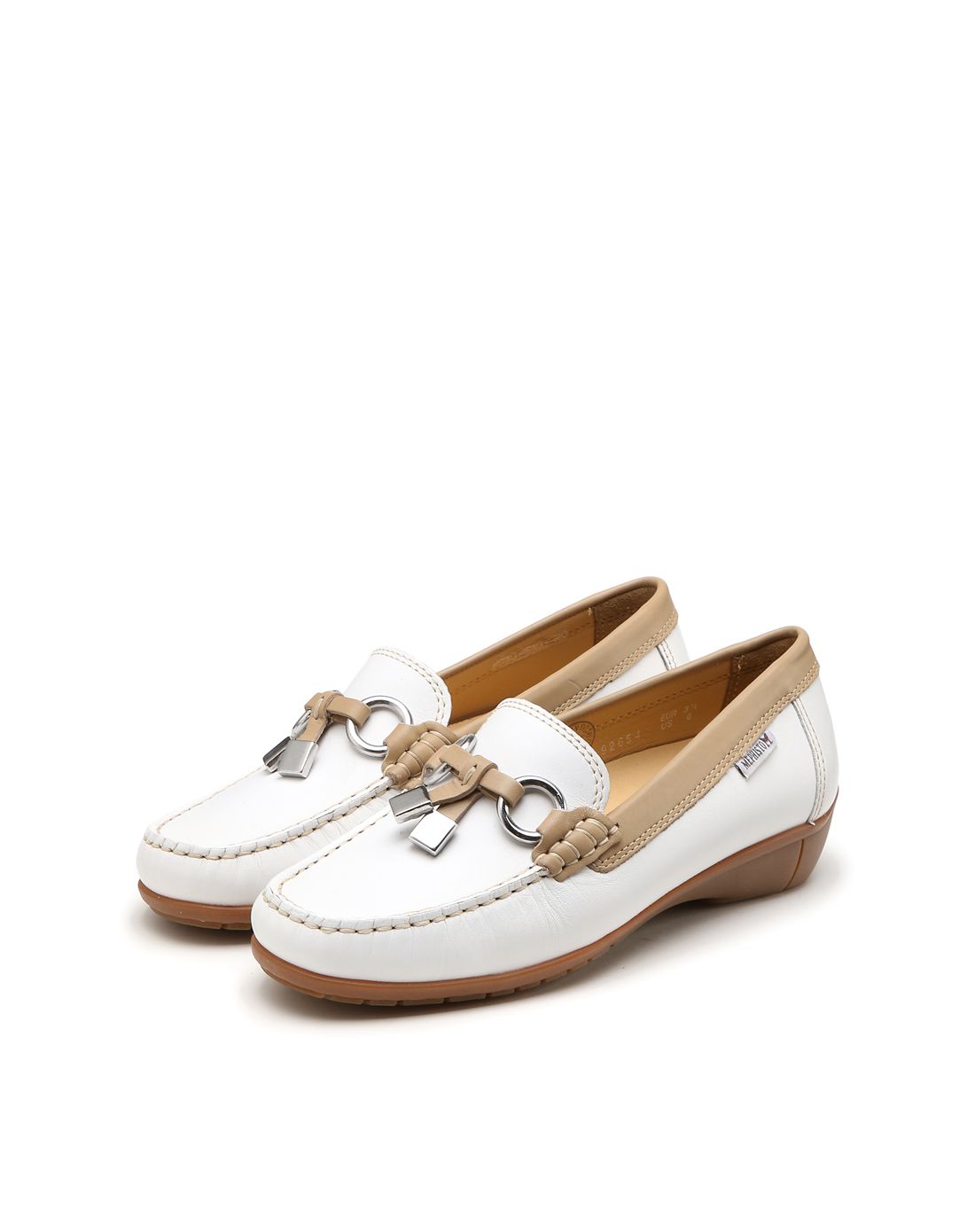 马飞仕图mephisto男女鞋女款白色优质牛皮商务休闲单鞋ojkdorisda1am3