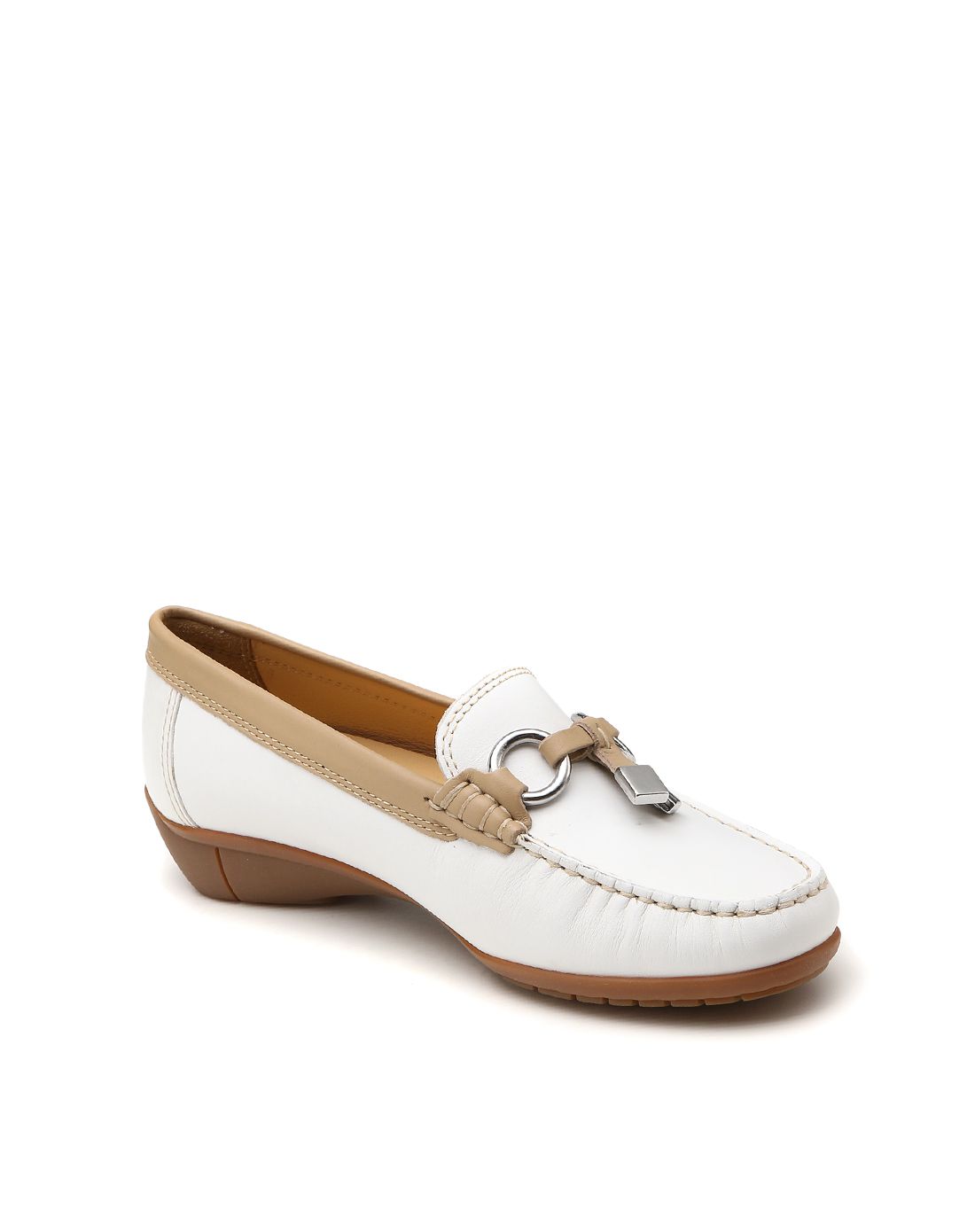 马飞仕图mephisto男女鞋女款白色优质牛皮商务休闲单鞋ojkdorisda1am3