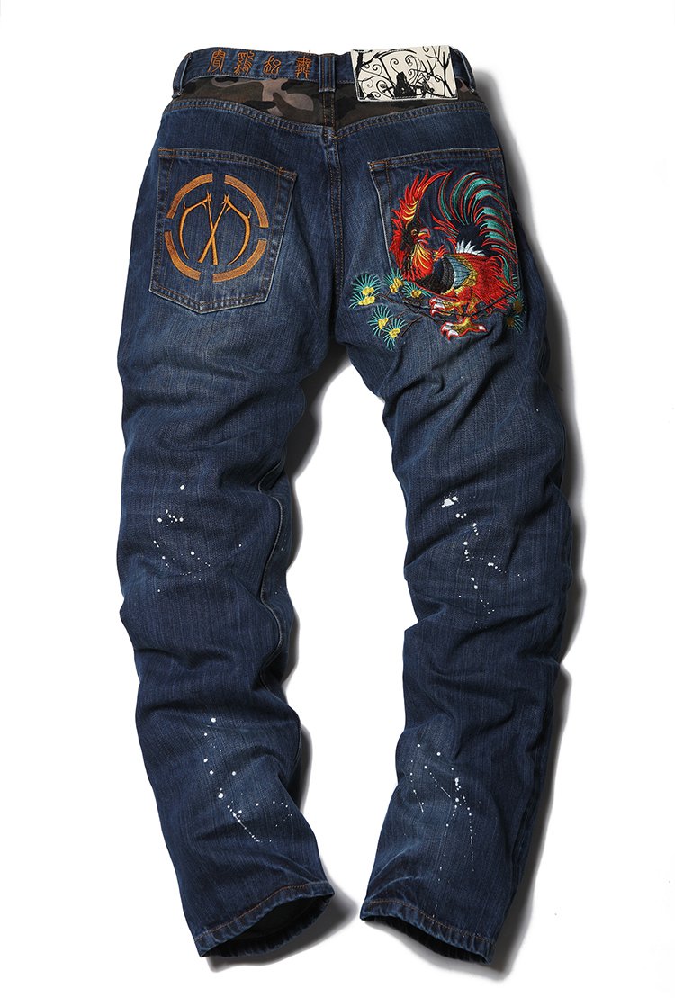 year of the rooster死亡丹宁生肖鸡年限量款牛仔裤