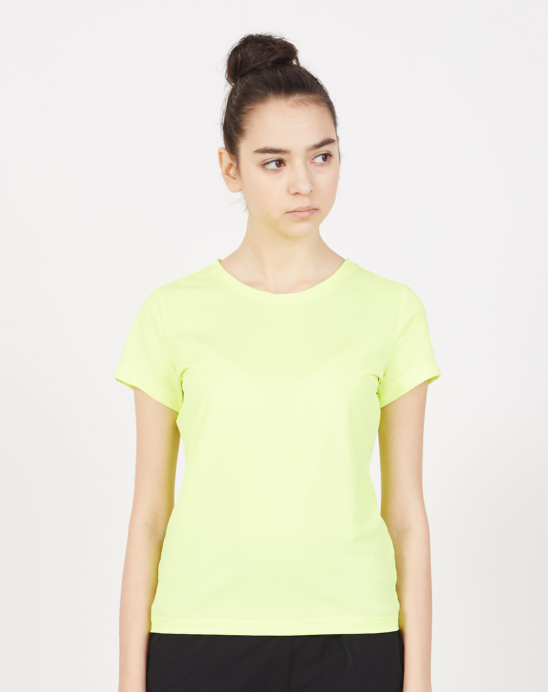 女款荧光黄功能t恤衫