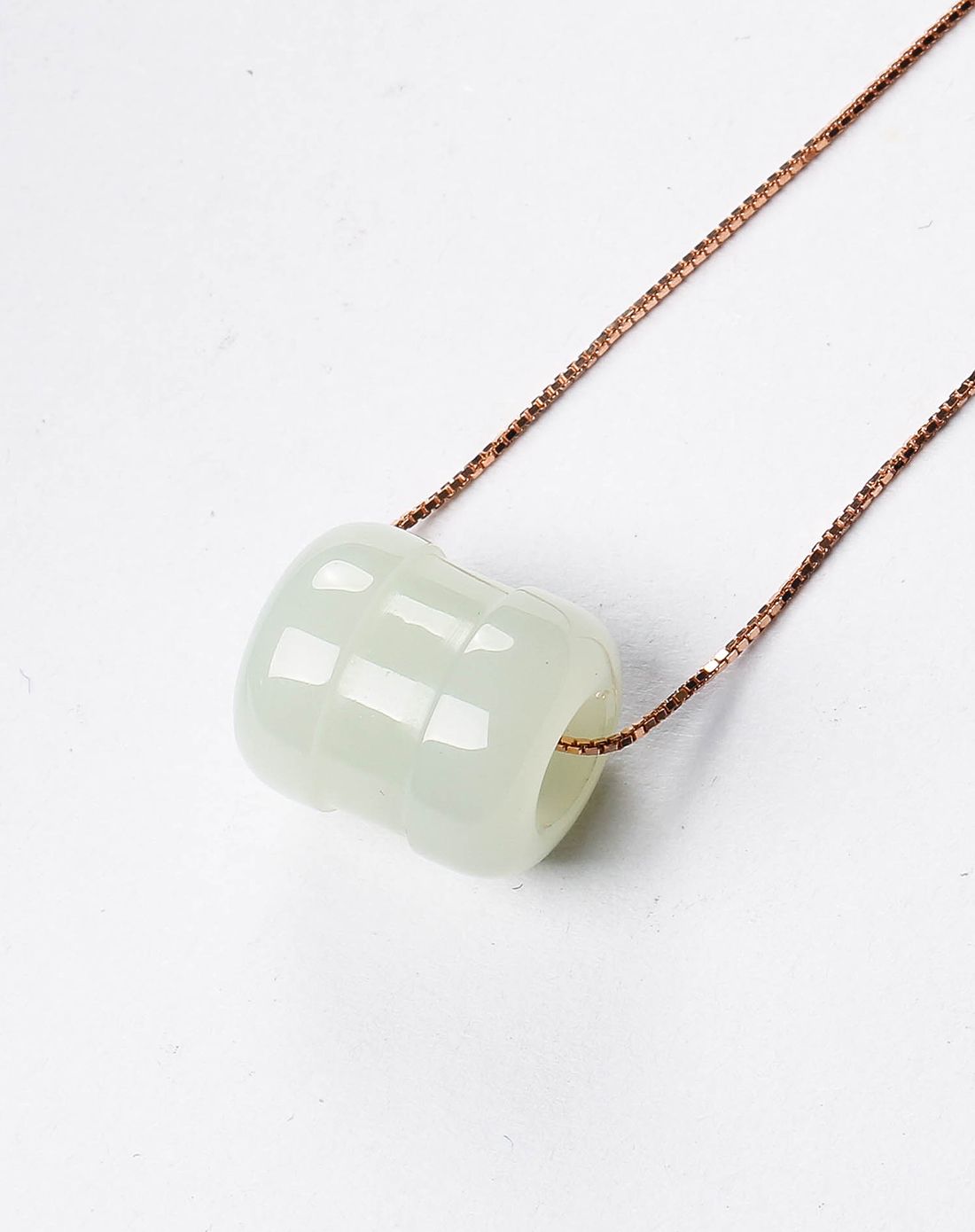 和田玉白玉转运珠玉坠路路通玉石吊坠(赠送银链)