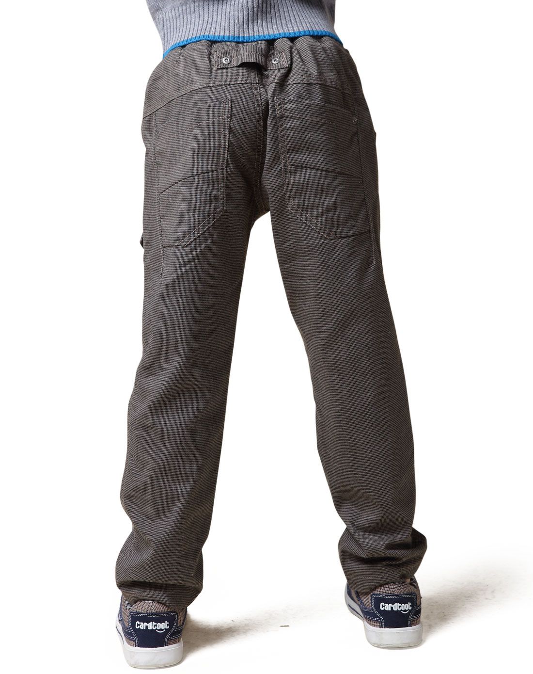 男童深灰色休闲裤