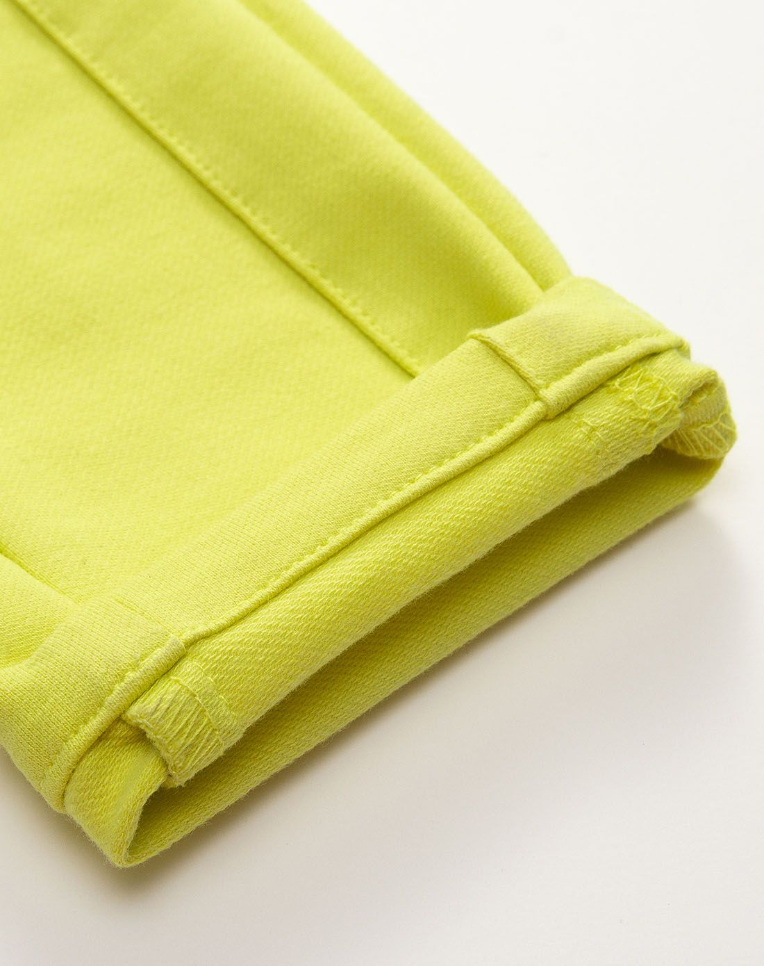 lavi女童鹅黄净色休闲裤