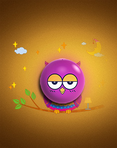 创意diy墙贴卡通光控小夜灯(两色可选),智能光控,夜黑灯亮.