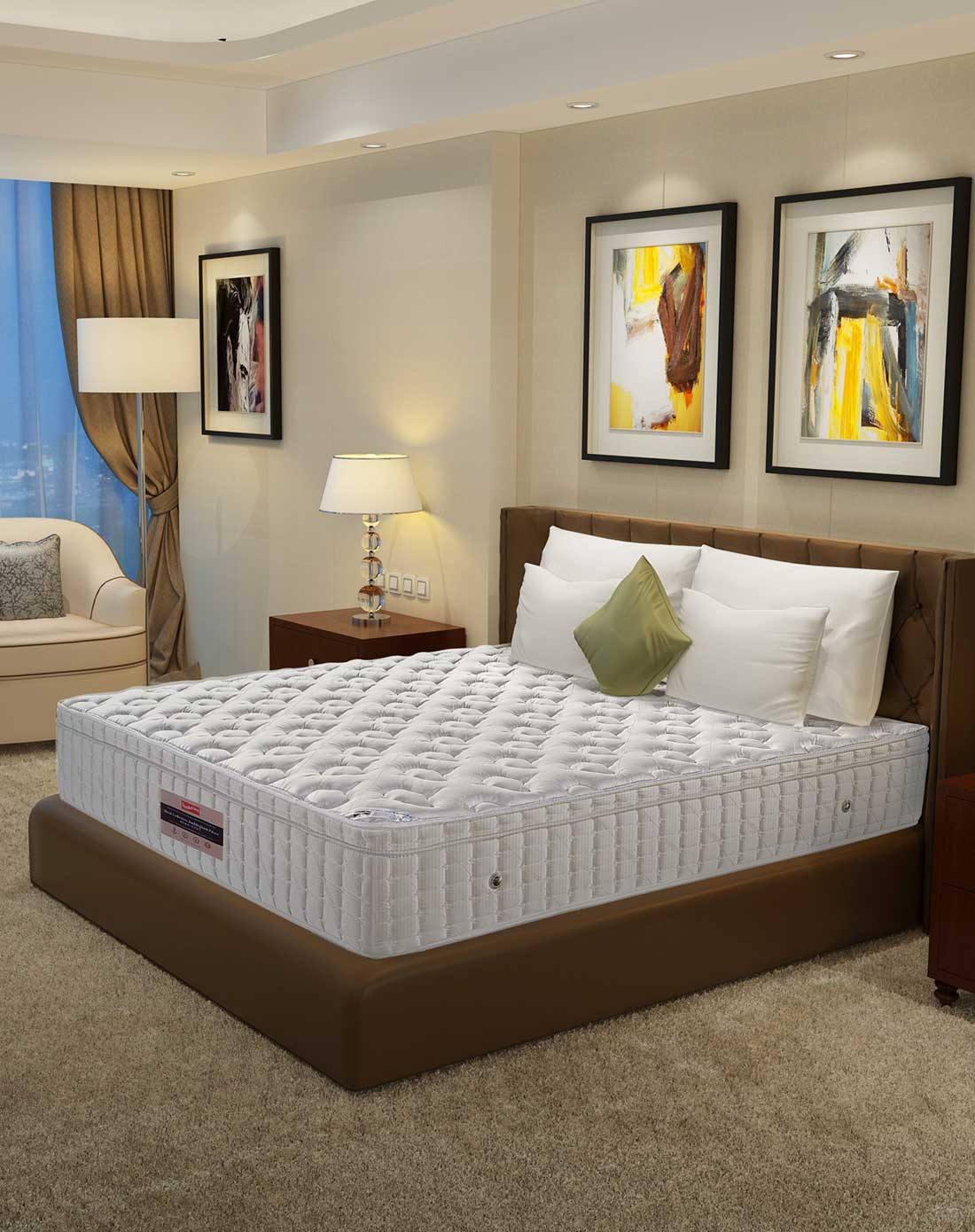 进口阻燃面料独袋弹簧超静音抗干扰33cm