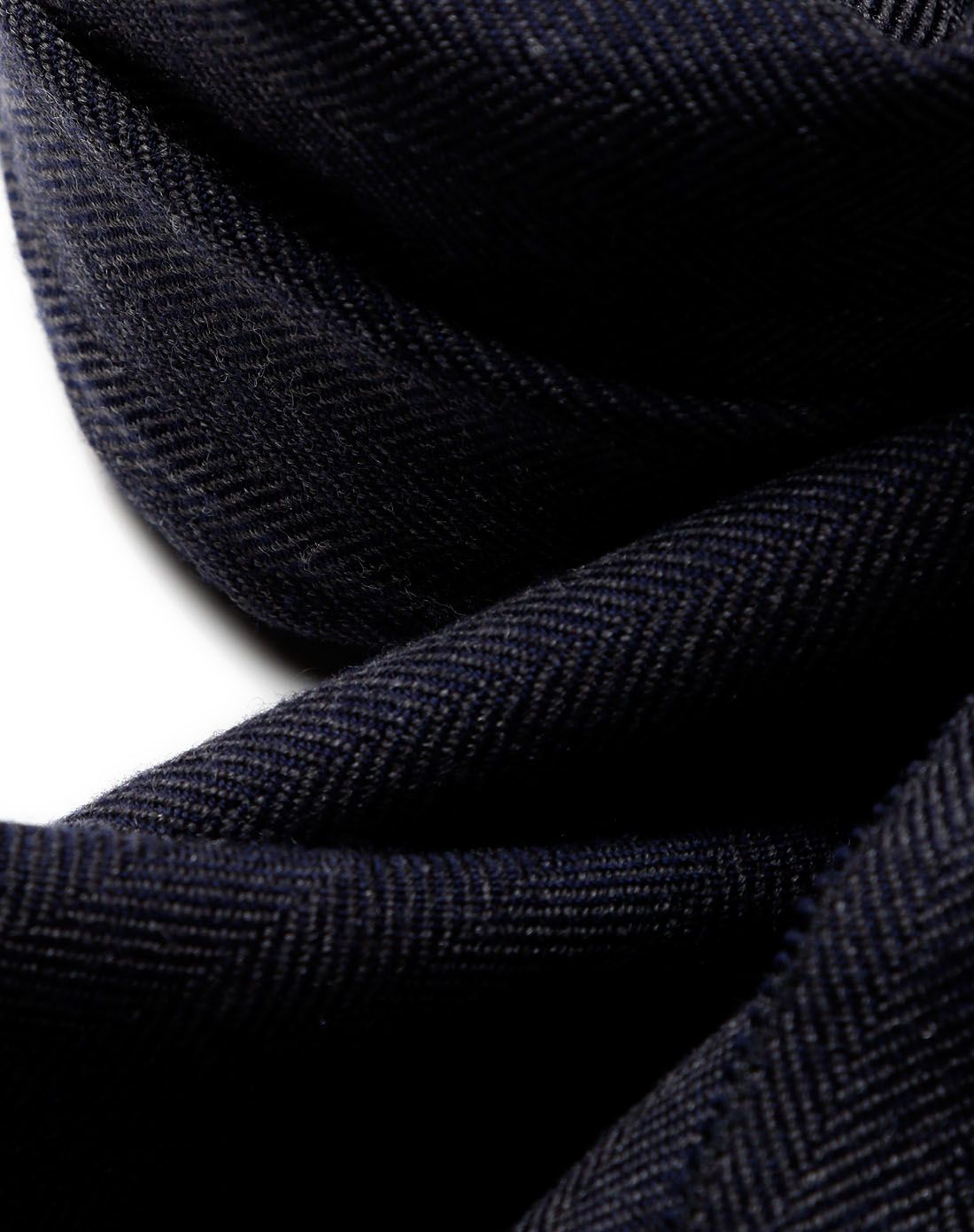 深蓝灰色纯羊毛时尚百搭围巾