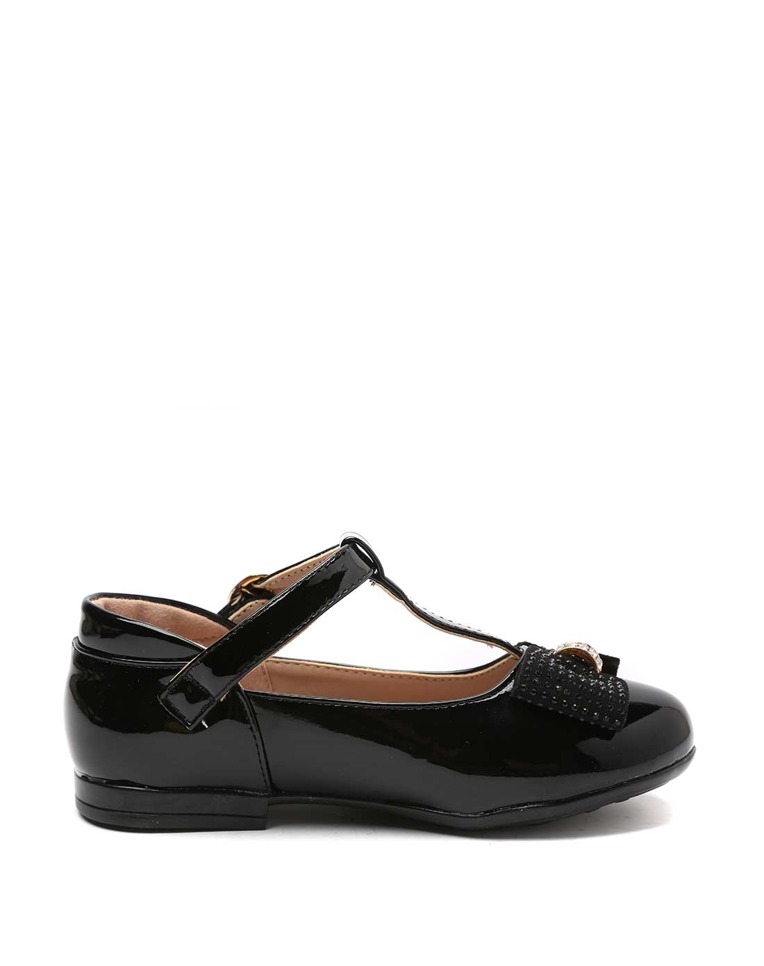 女小童黑色方口皮鞋【26-30码】