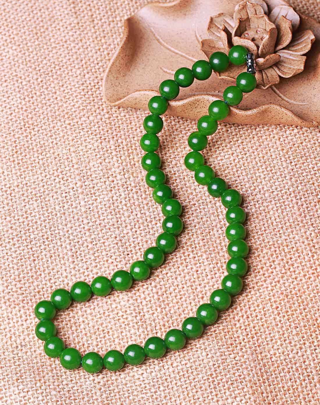 晶萃轩ching sui hin玉器专场10mm石英岩玉项链jch60116140_唯品会