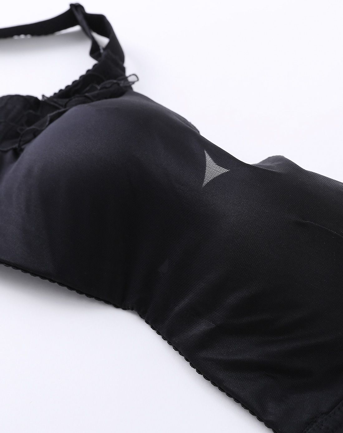 黑色月影轻纱冰丝防走光抹胸式调整型文胸