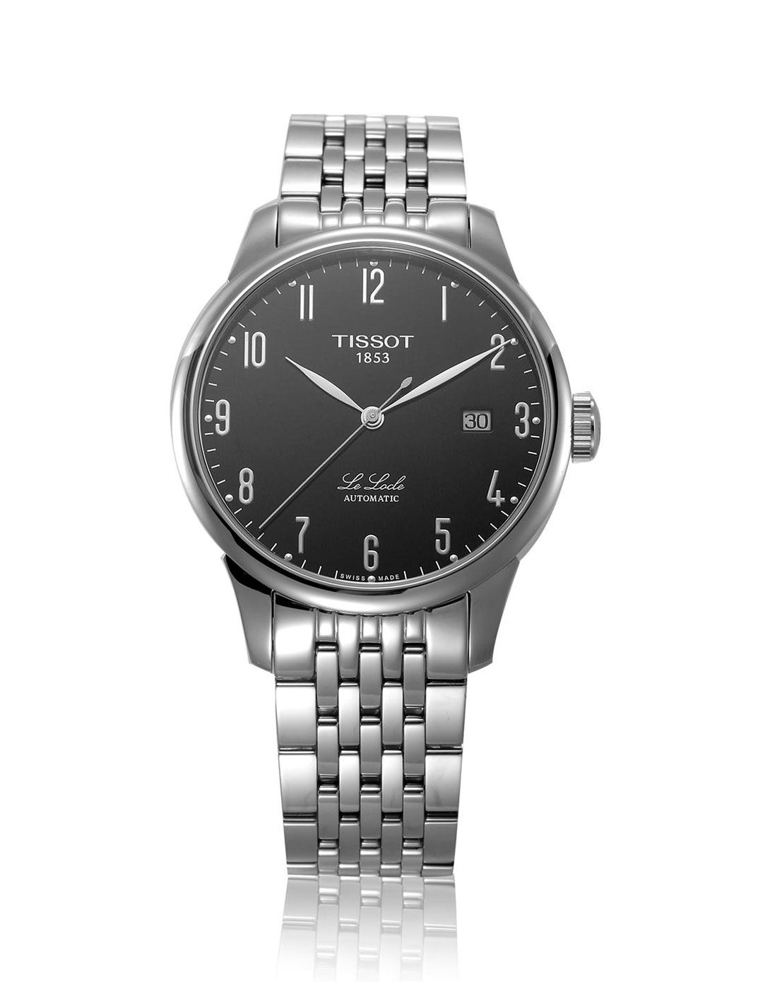 tissot 力洛克系列自动机械黑色男表t41.1.483.52