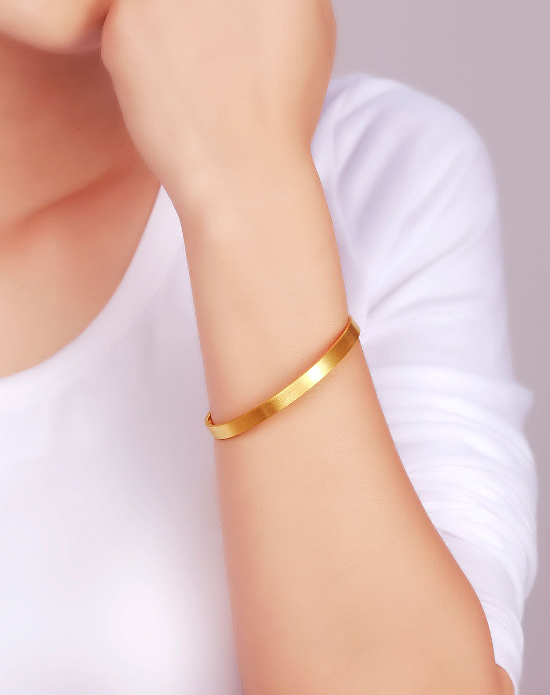 曼卡龙 【缘舞】黄金高工艺手镯(约29.12克)