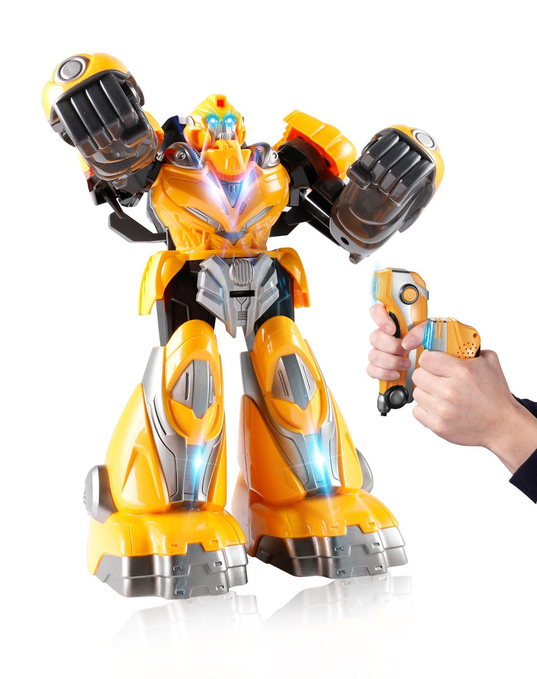 【遥控对战】智能体感格斗勇士机器人(黄色单只装)