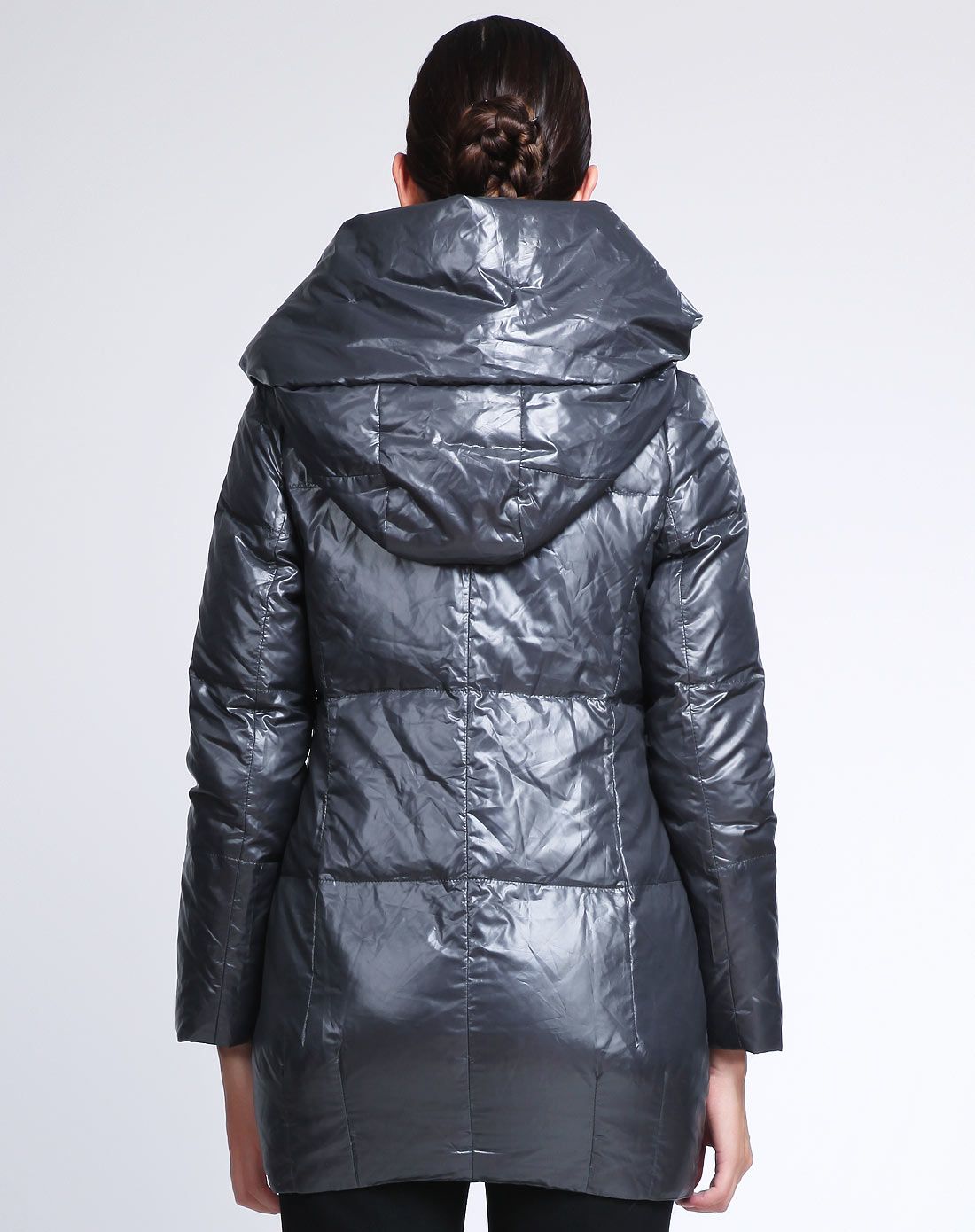 卡蒙迪camondei&福柯斯focals女装混合专场 女灰色中长款羽绒服