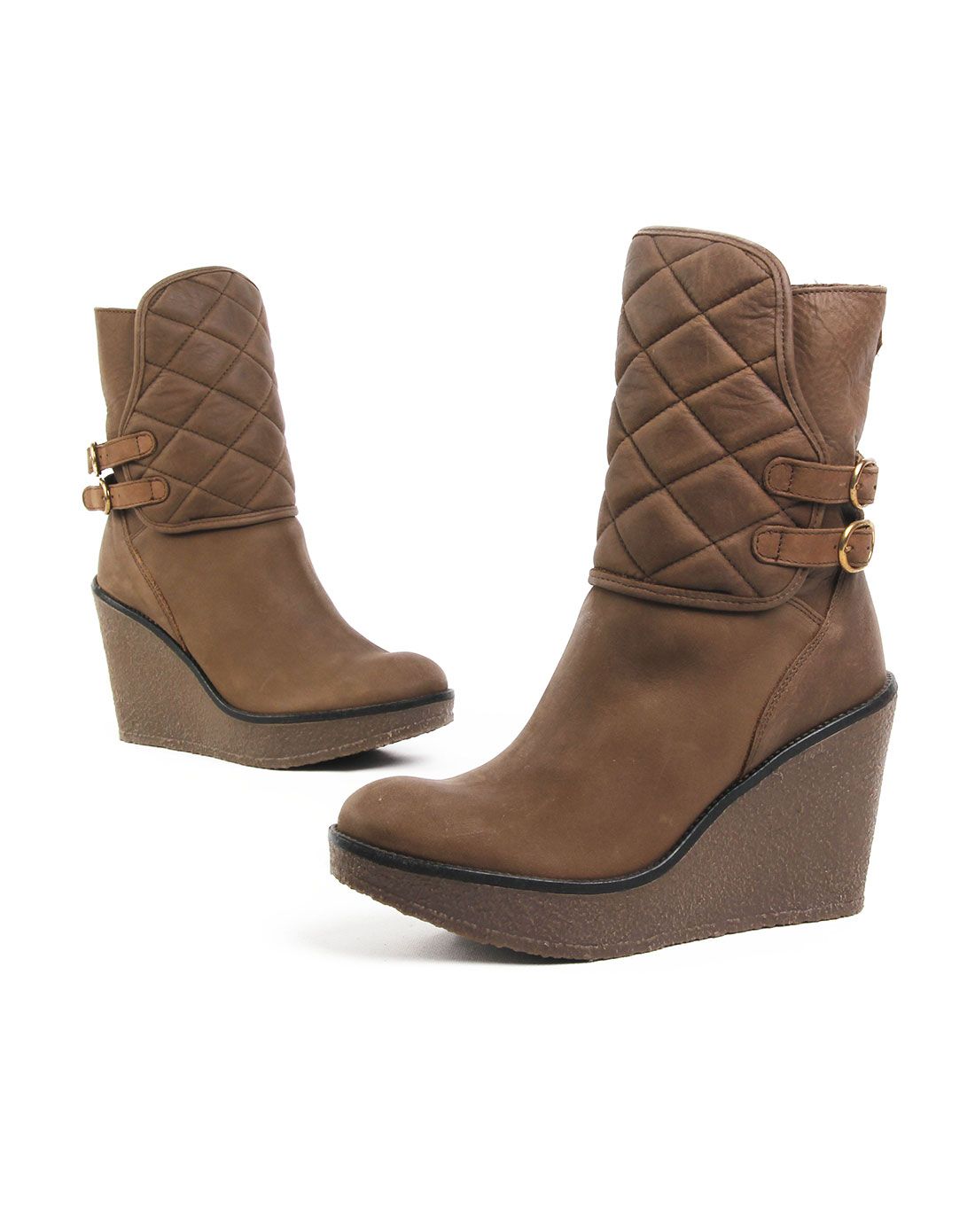 xantholite男女鞋纯意大利进口女款浅啡色牛皮时尚时装靴xl14208164